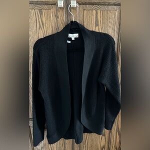 Black Open Front Cardigan Sz S